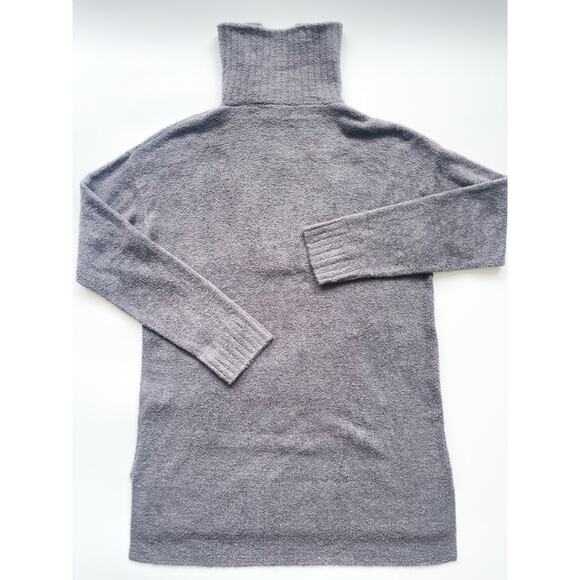 Barefoot Dreams Cozychic Lite Gray Quarter Zip Sweter Size XS - Picture 4 of 6